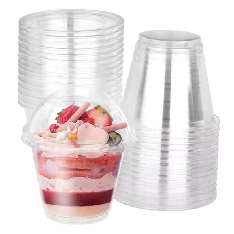ถ้วยไอศกรีมพลาสติกPP ทรงกลม ขนาด 9 oz 