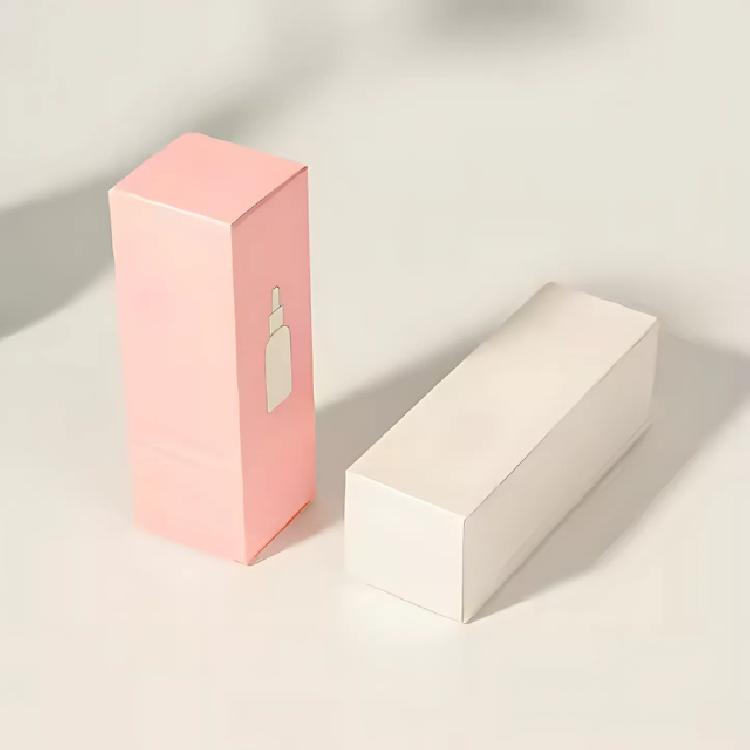 กล่องบรรจุภัณฑ์ขวดเซรั่มสำหรับขวด 50ml.	ขนาดกล่อง 4.5*4.5*13 cm 