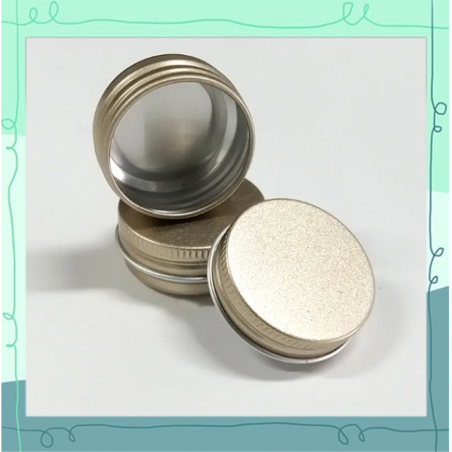 กระปุกอลูมิเนียม กระปุกอเนกประสงค์ ฝาเกลียว สีเงิน 5/10/15ml 
