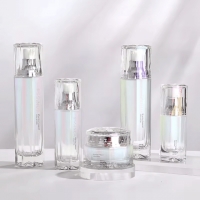 ชุดขวดแก้วเครื่องสำอาง ขวดเซรั่ม ทรงถัง ก้นหนา 40 ml/100 ml /120 ml และกระปุกครีม 30/50g 