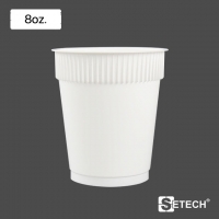 แก้วพลาสติกใสแบบร้อน (ไม่มีลาย) 8oz. SETECH รุ่น GH-01 